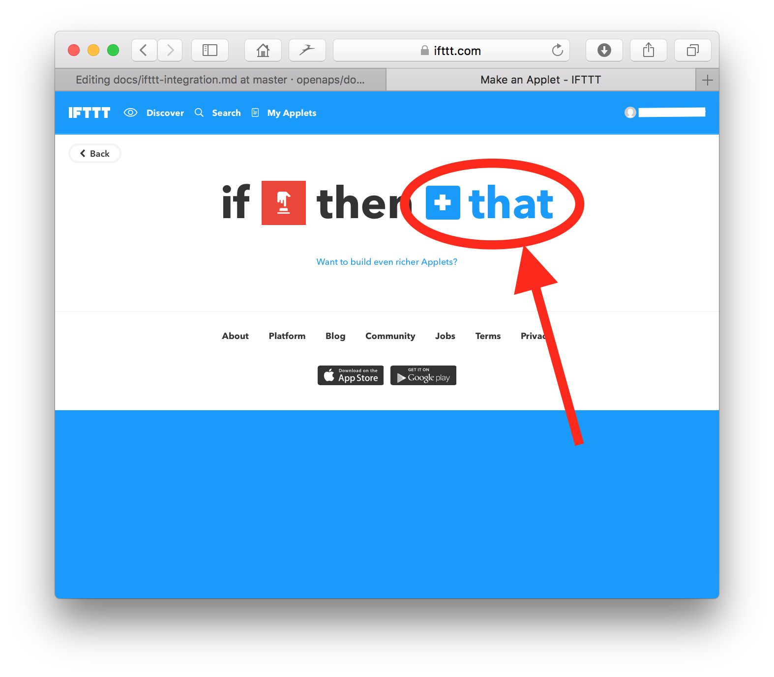 IFTTT then