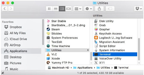 Terminal example