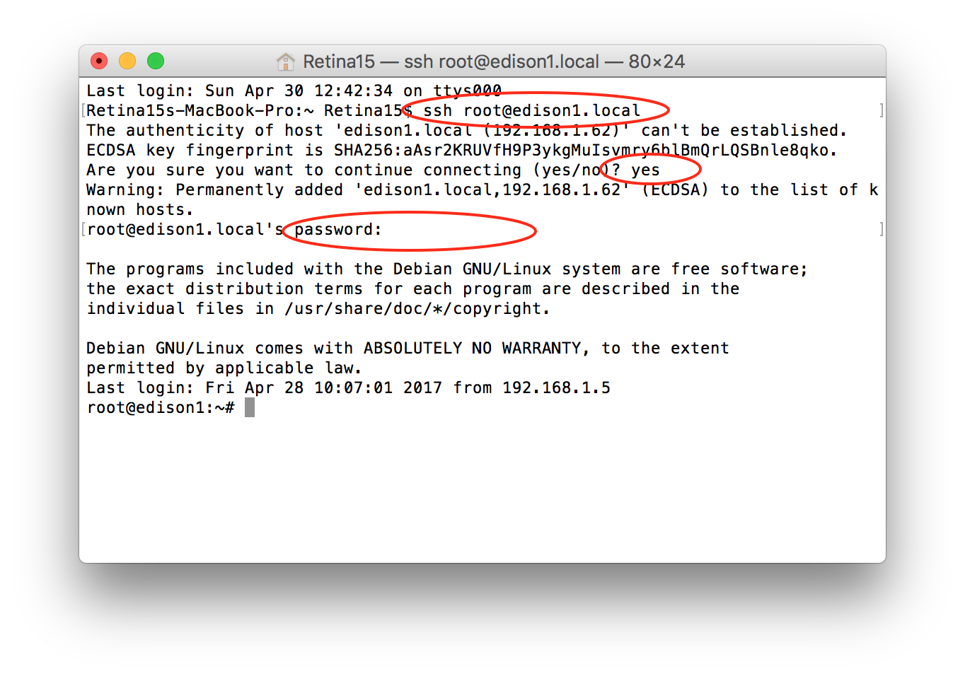 Mac ssh login
