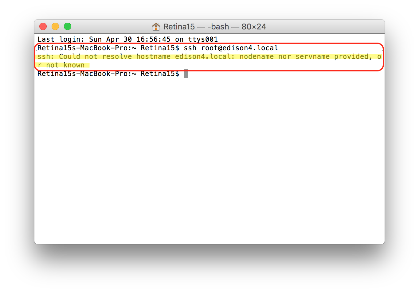 Mac ssh unknown host