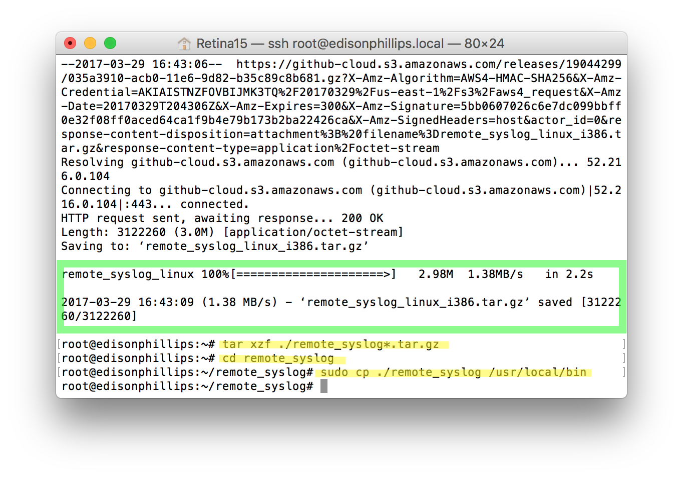 Papertrail aggregating