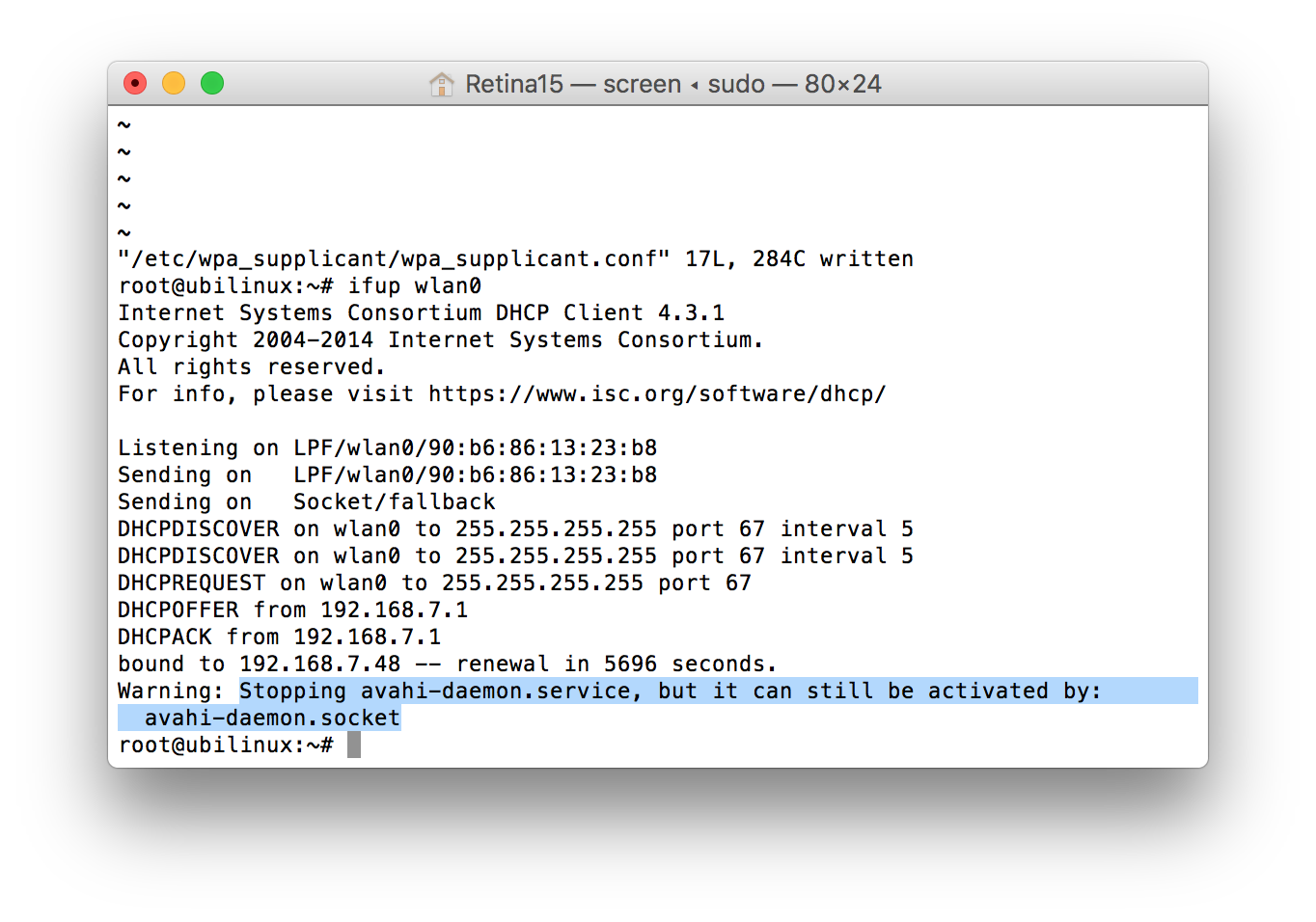 papertrail avahi at login