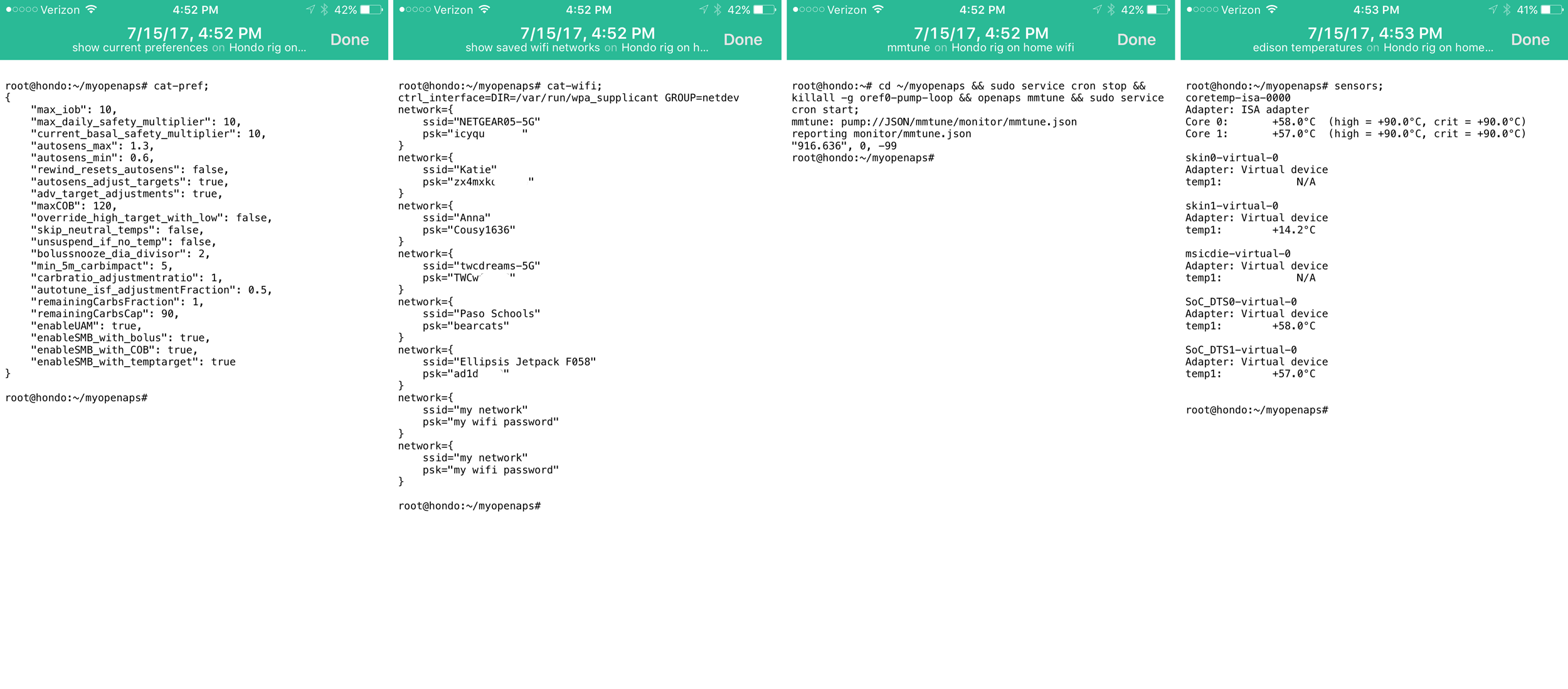 Custom command execution examples