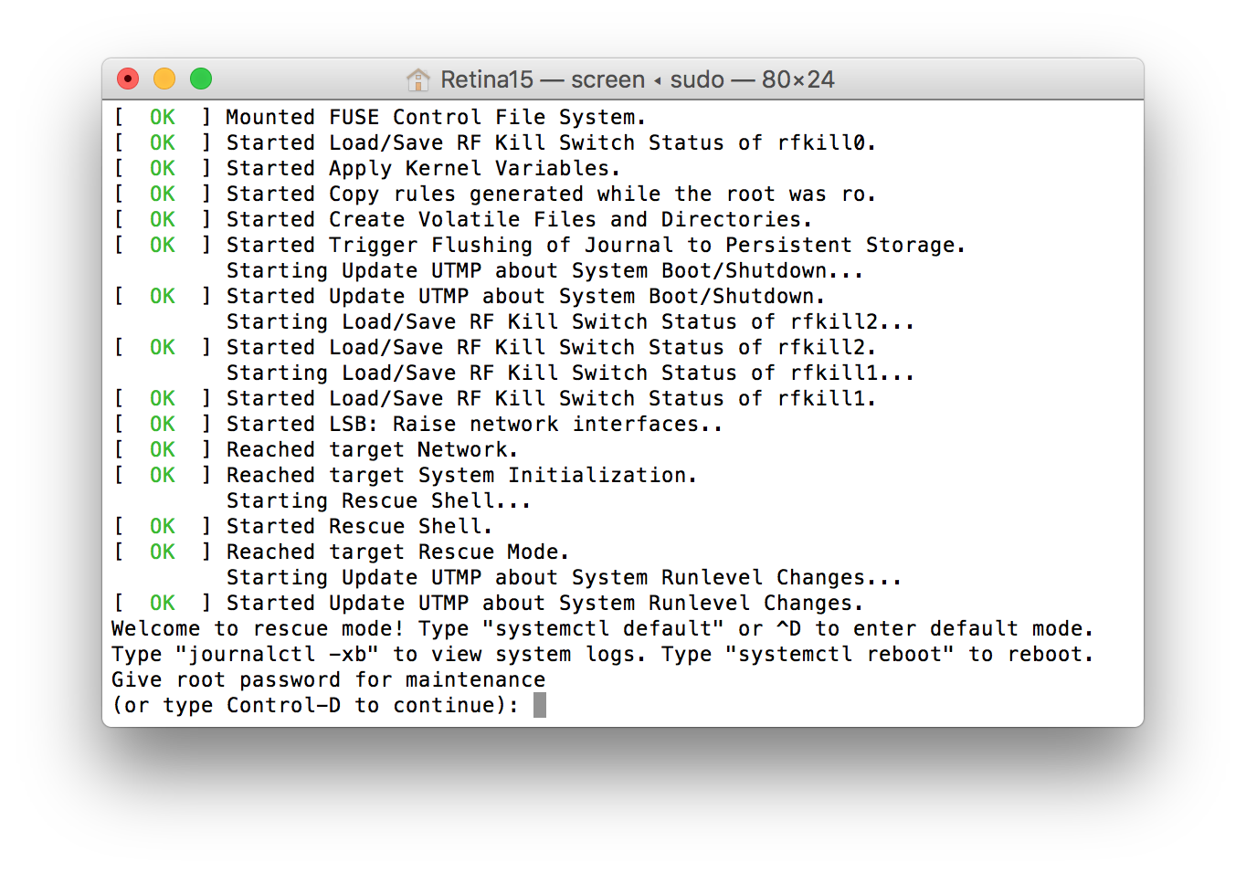 Control-D prompt for Jubilinux flash
