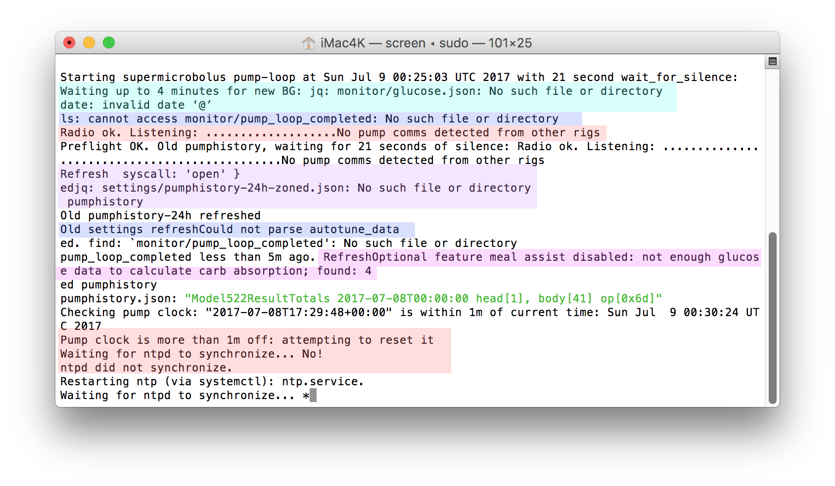 First loop common messages