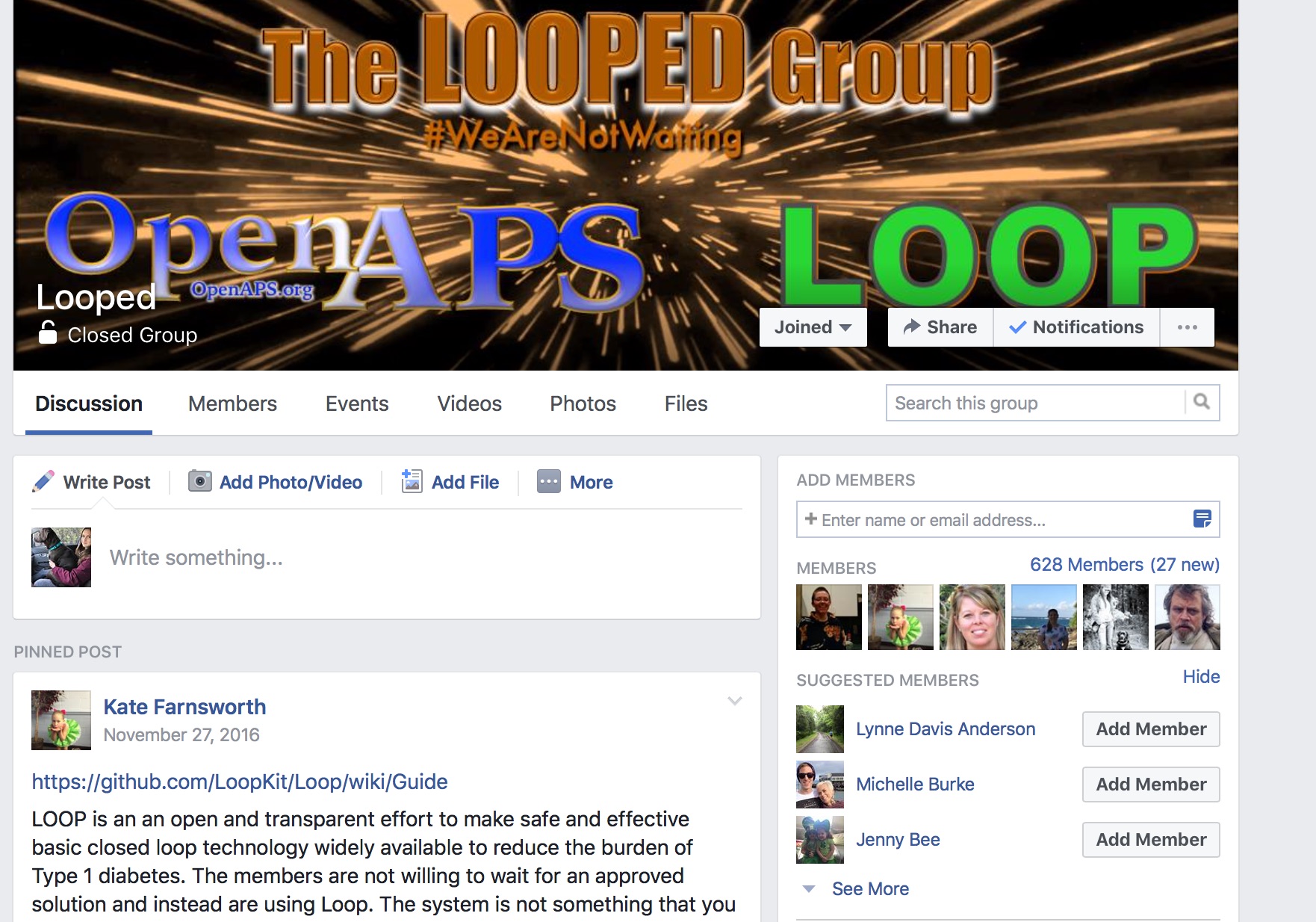 FB group header
