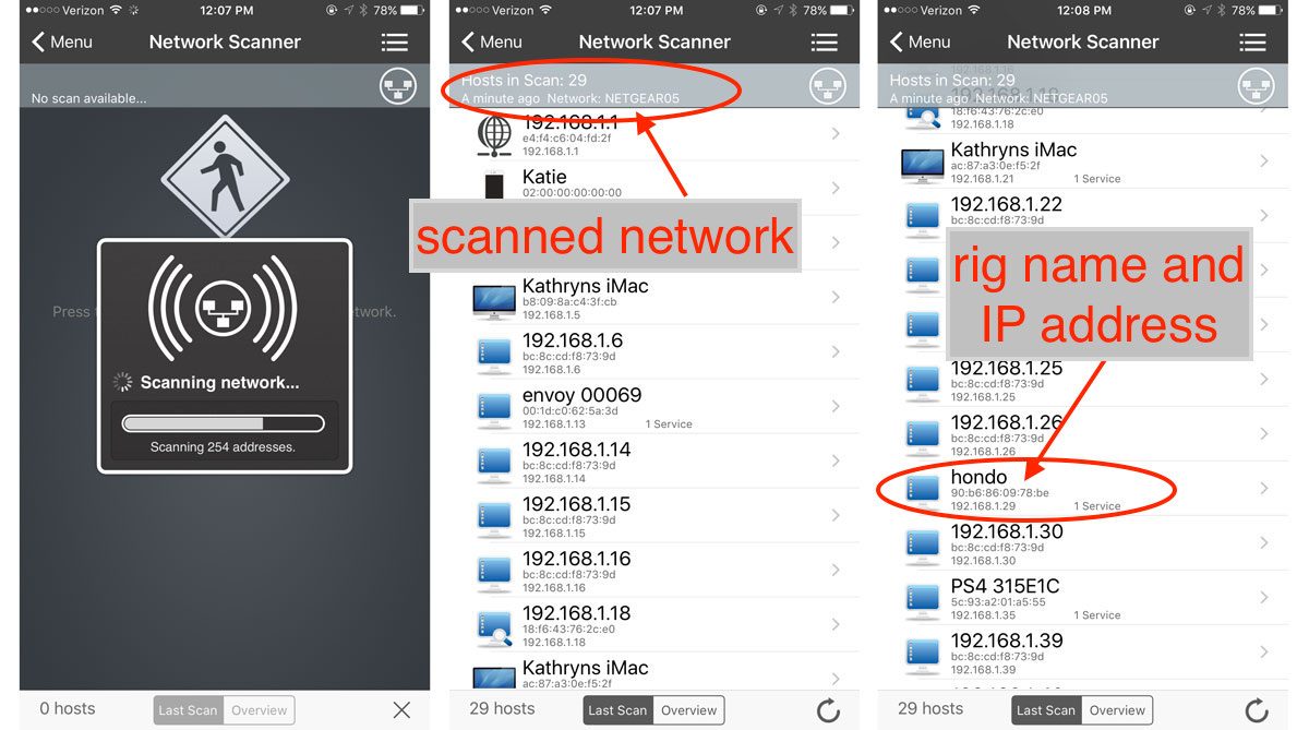 Network scanner app